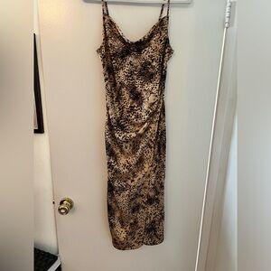 Cheetah midi dress